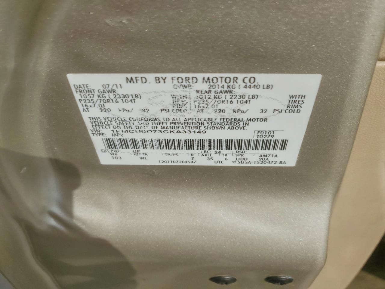 2012 Ford Escape xlt