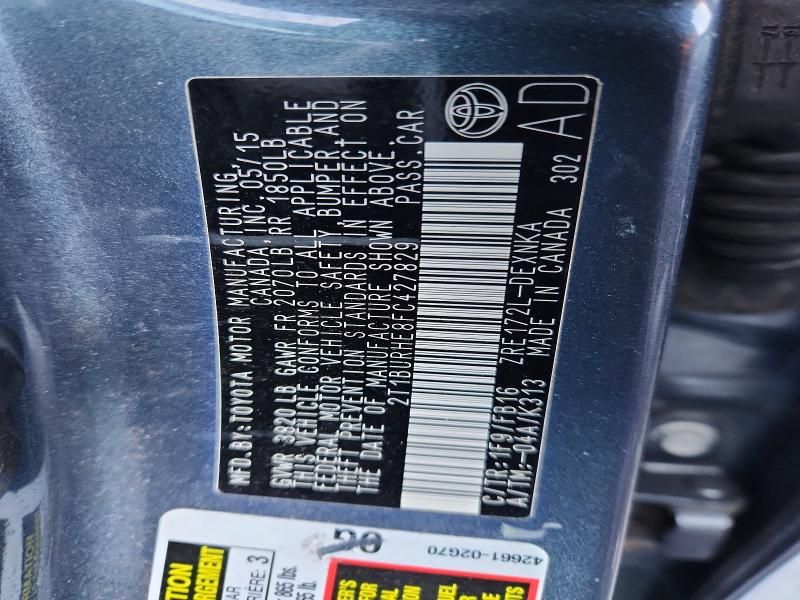 2015 Toyota Corolla l