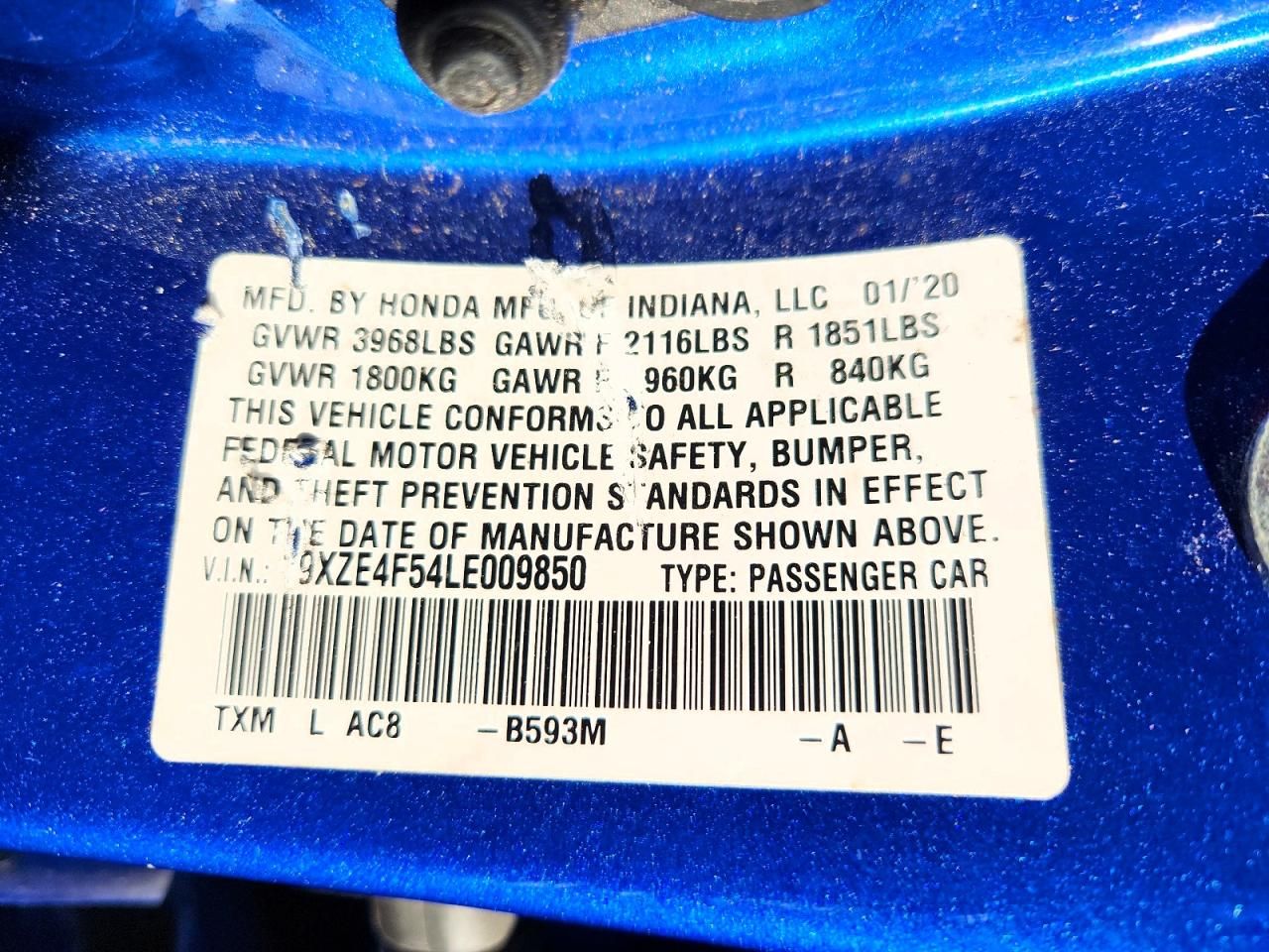 2020 Honda Insight ex