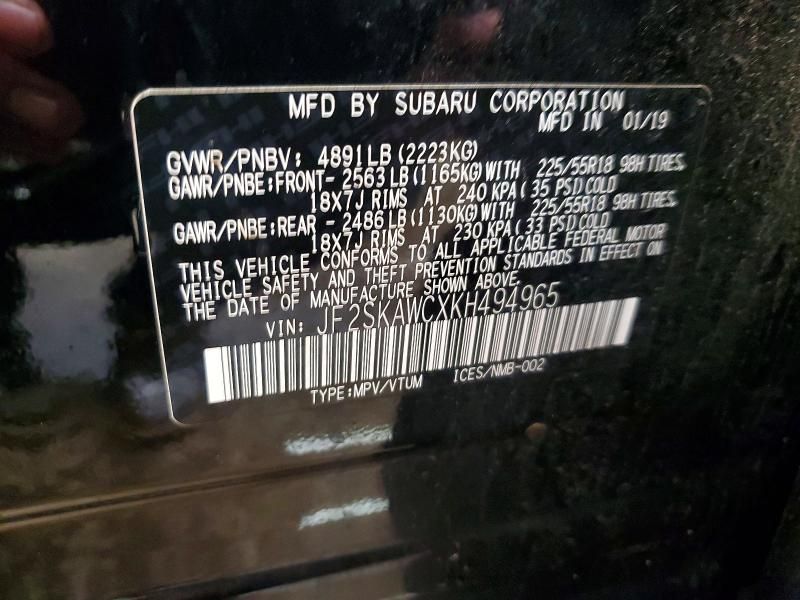 2019 Subaru Forester Touring