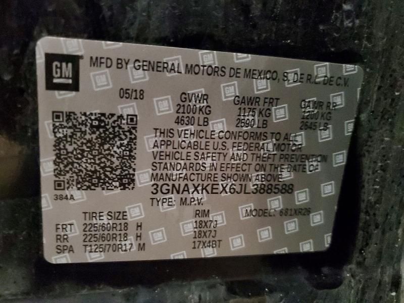 2018 Chevrolet Equinox lt