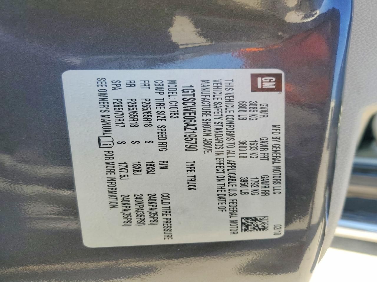 2010 GMC Sierra C1500 slt