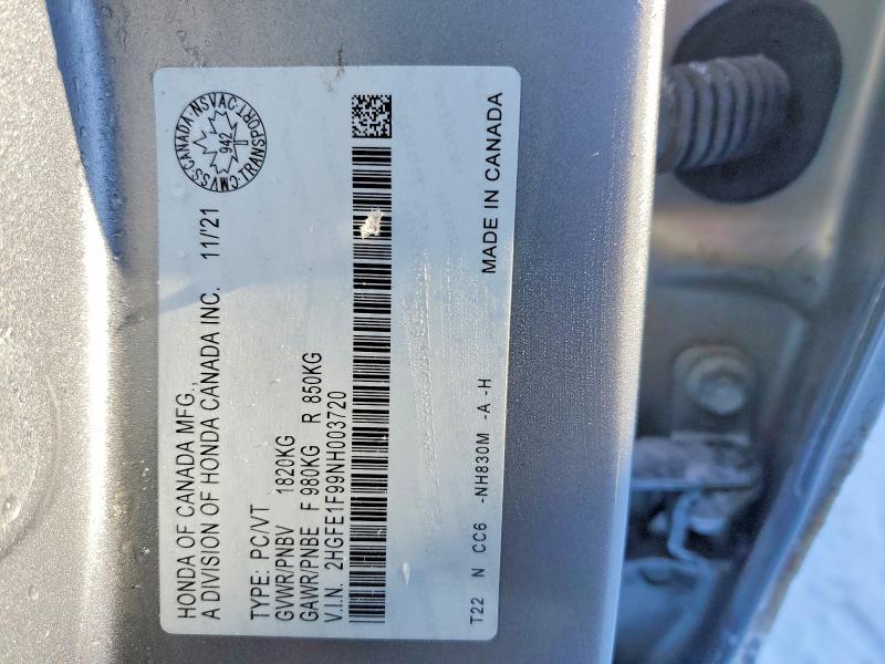 2022 Honda Civic Touring