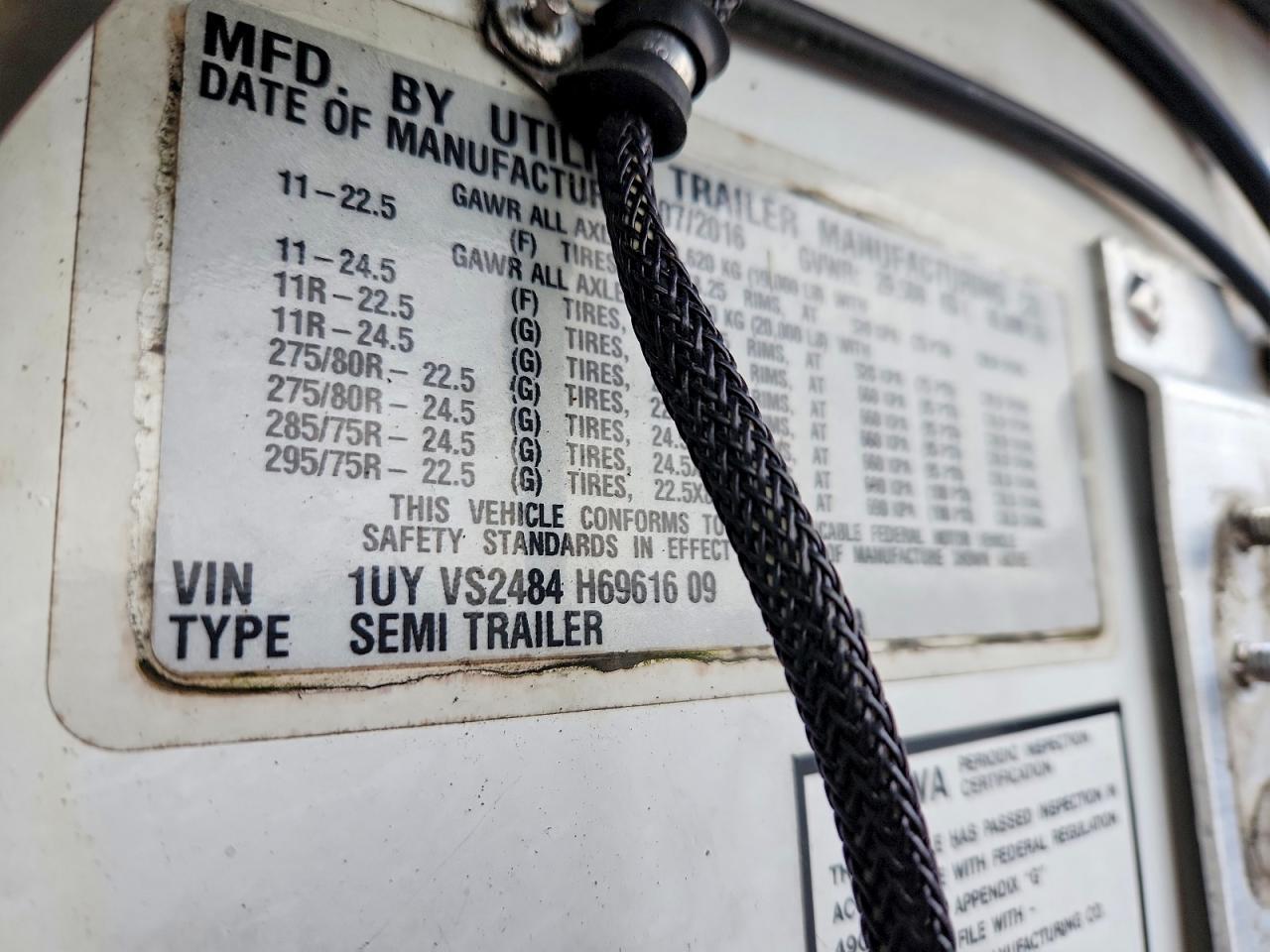 2017 Utility Vs2ra Refrigerated van Trailer