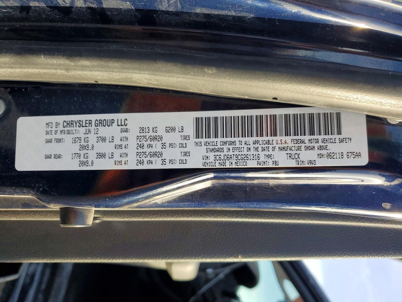 2012 Dodge Ram 1500 st