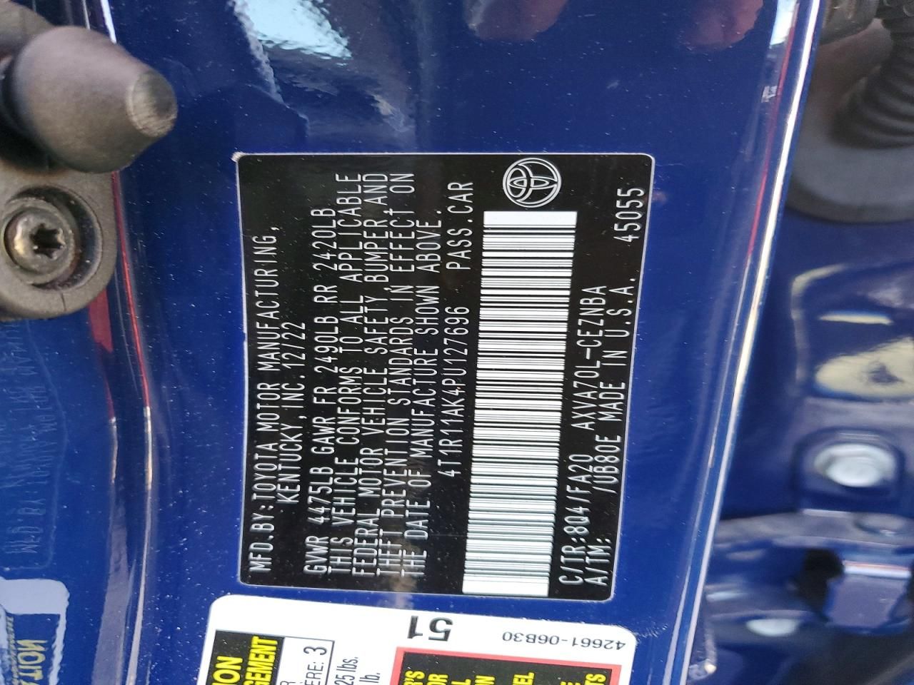 2023 Toyota Camry le