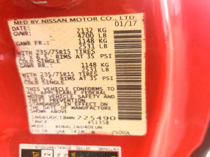 2017 Nissan Frontier s