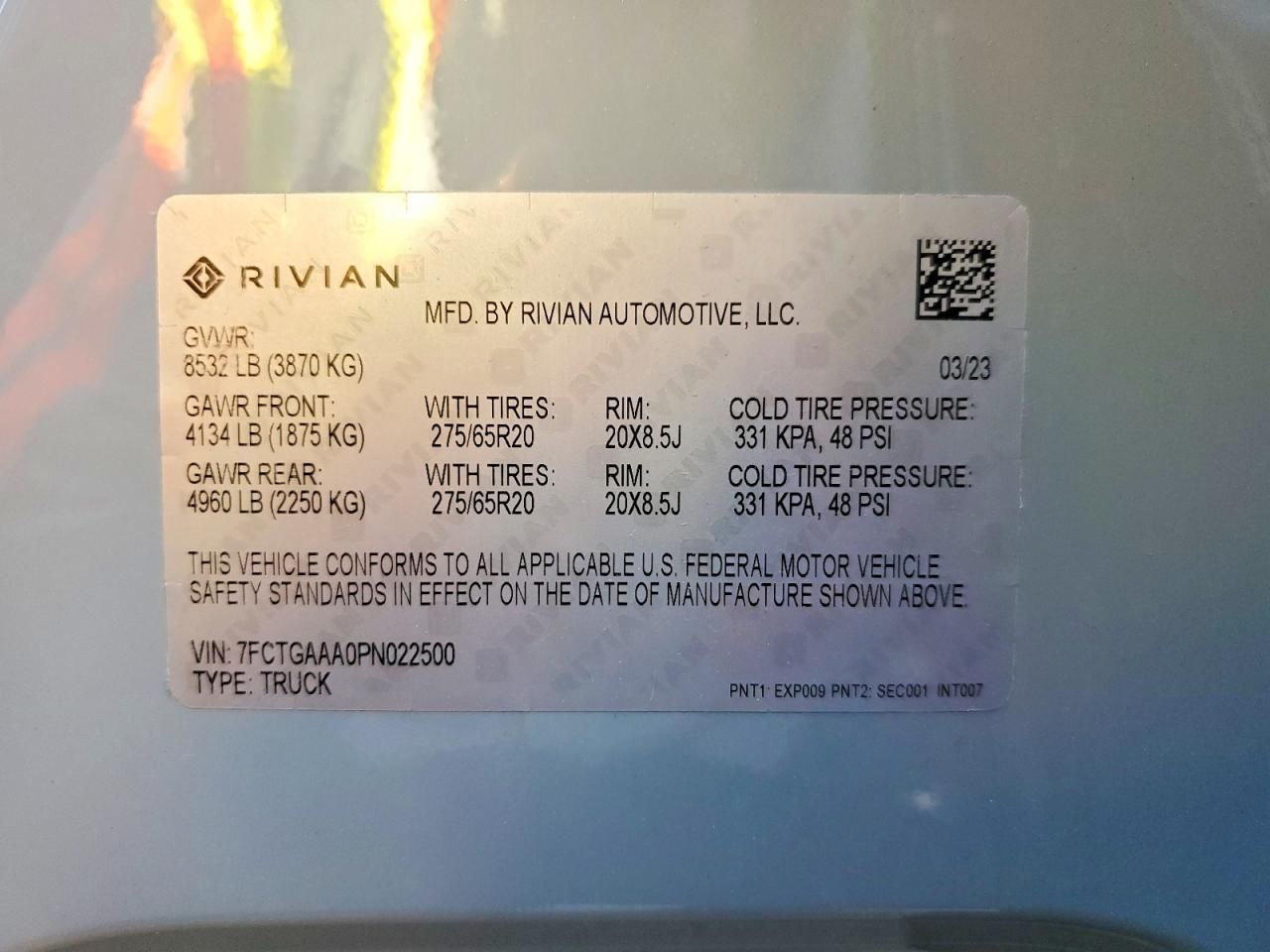 2023 Rivian R1T Adventure