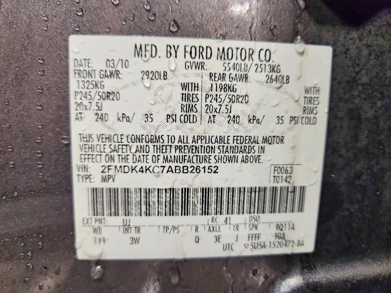 2010 Ford Edge Limited