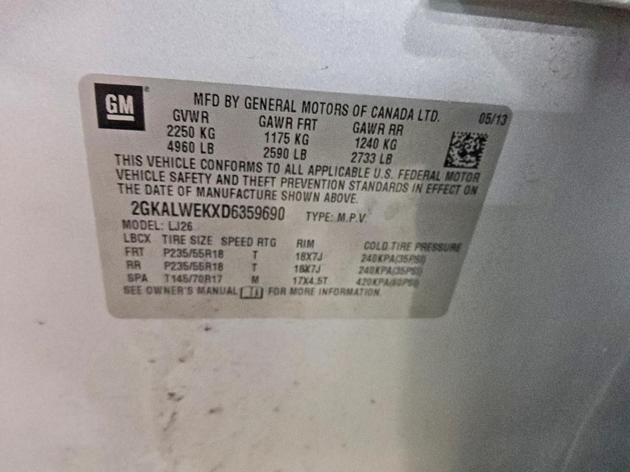 2013 GMC Terrain slt