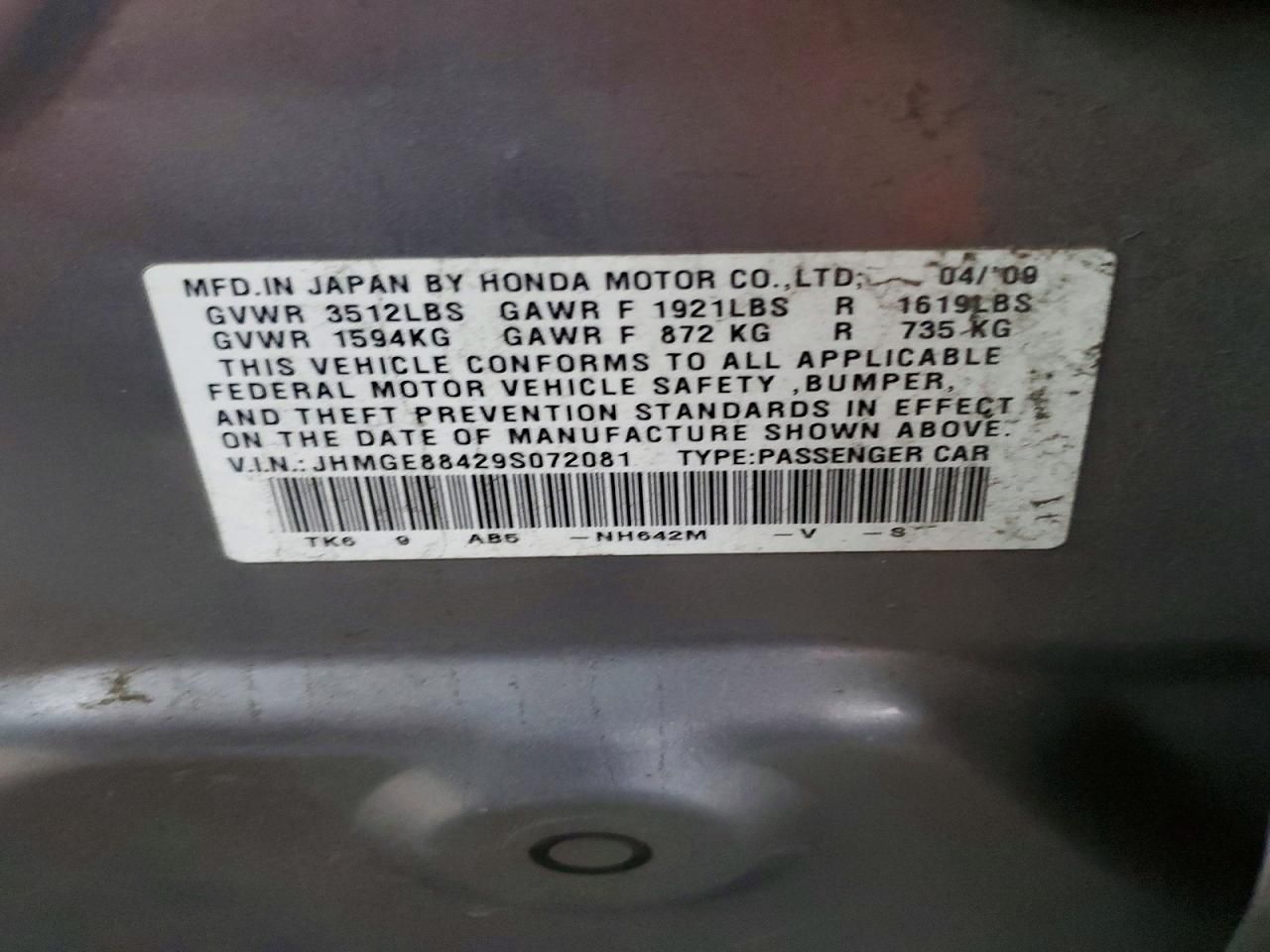 2009 Honda Fit Sport