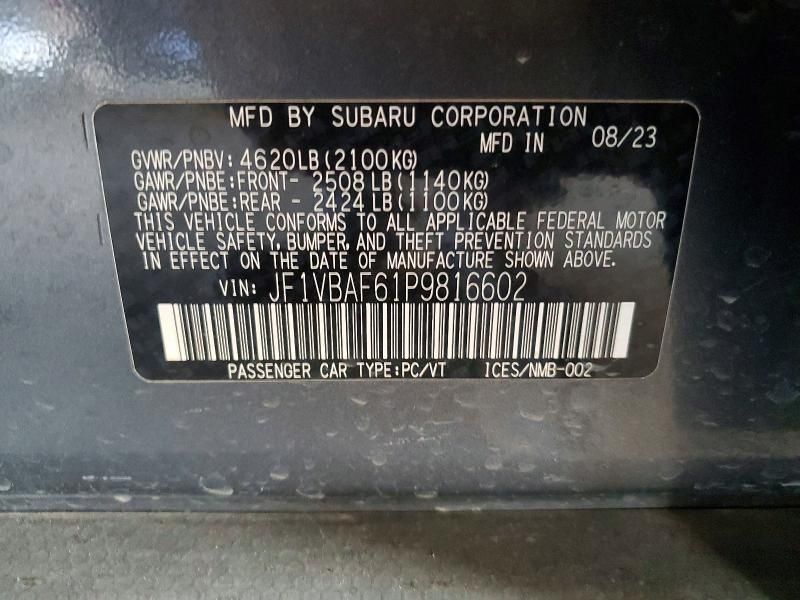 2023 Subaru Wrx Premium