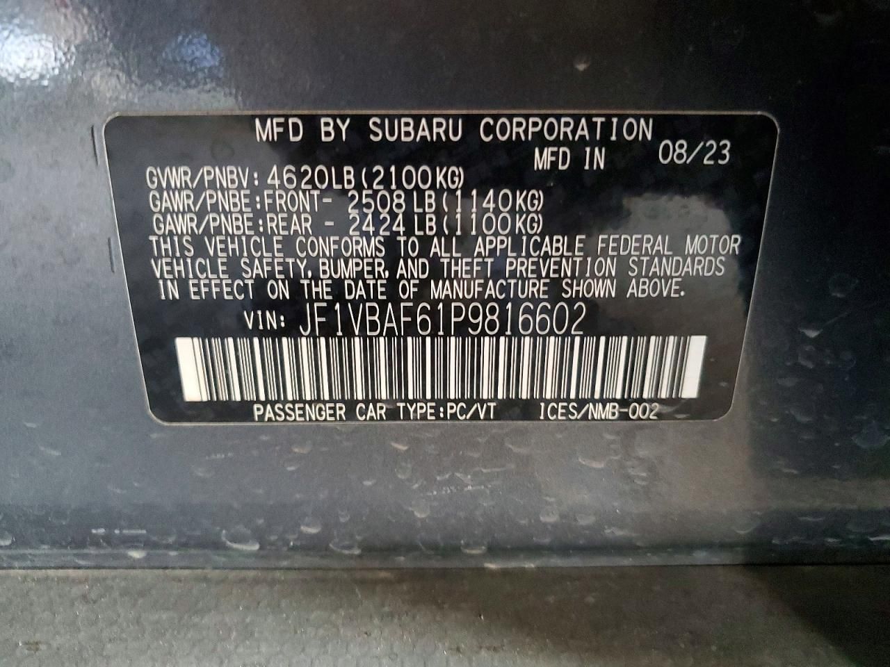 2023 Subaru Wrx Premium