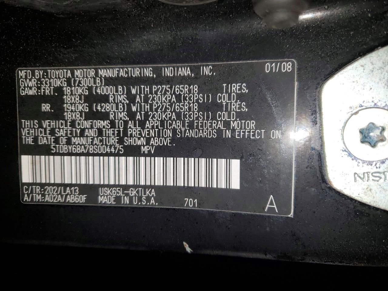 2008 Toyota Sequoia Limited