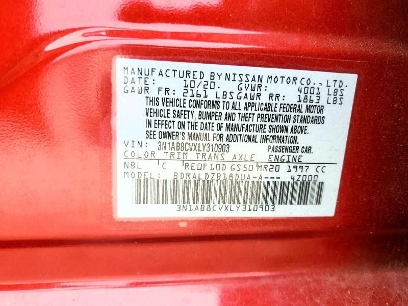 2020 Nissan Sentra sv