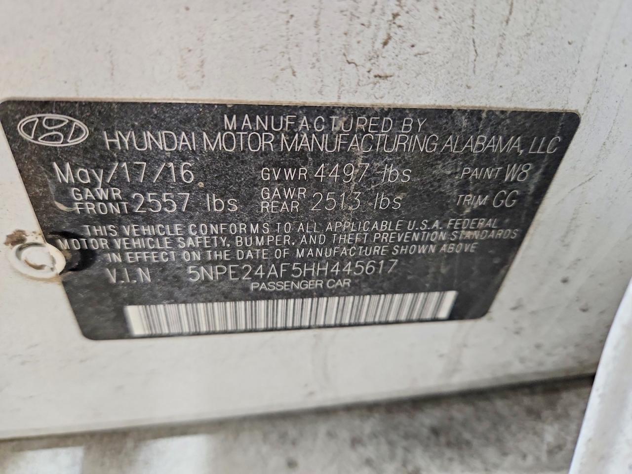 2017 Hyundai Sonata se