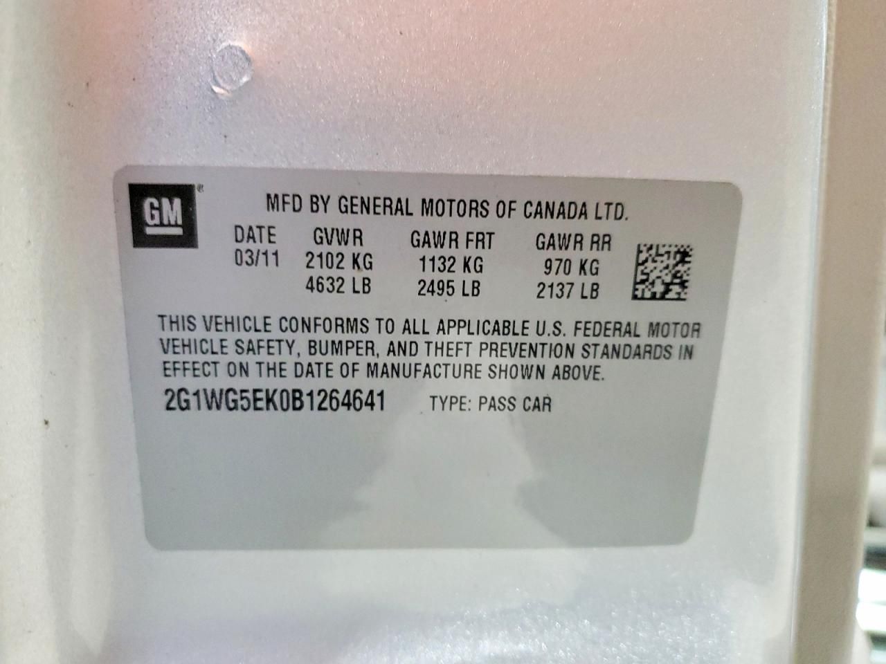 2011 Chevrolet Impala lt