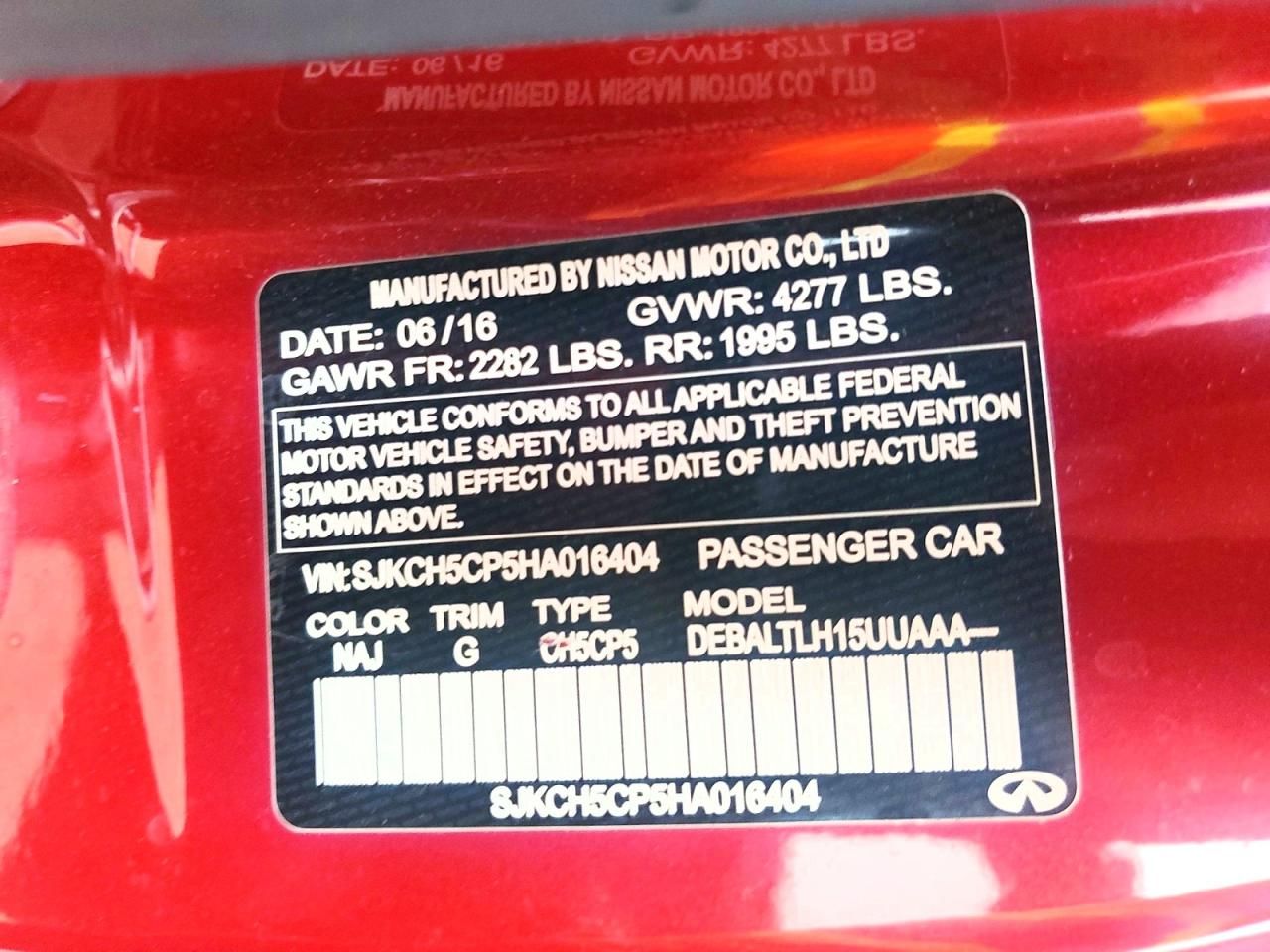 2017 Infiniti Qx30 Base