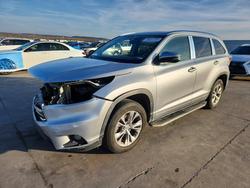 Toyota Highlander salvage cars for sale: 2014 Toyota Highlander xle