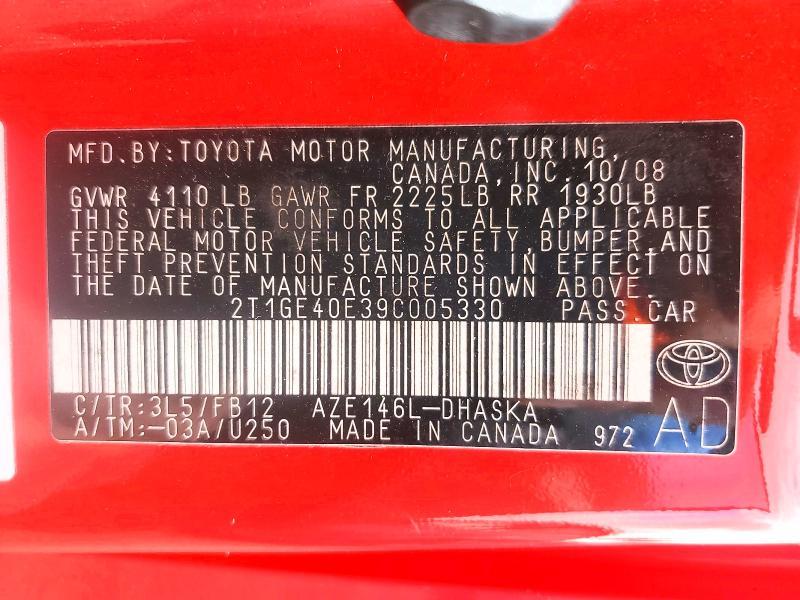 2009 Toyota Corolla Matrix xrs