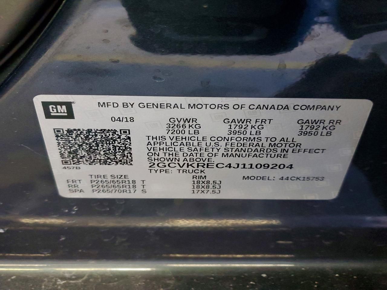 2018 Chevrolet Silverado K1500 lt