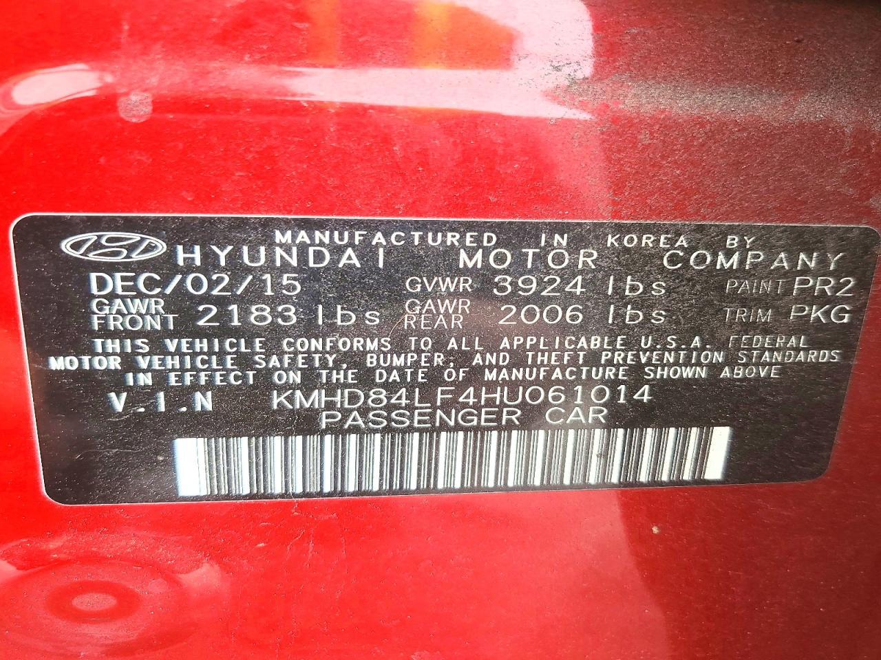 2017 Hyundai Elantra se