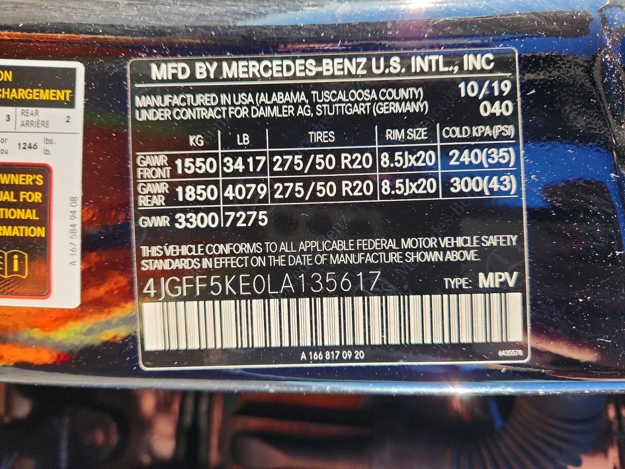 2020 Mercedes-Benz Gls 450 4matic