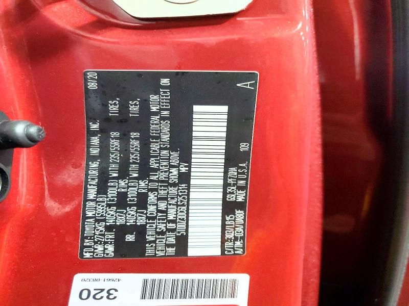 2020 Toyota Sienna xle