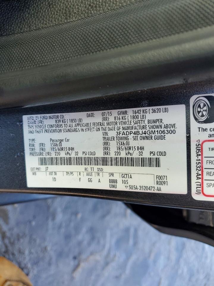 2016 Ford Fiesta se
