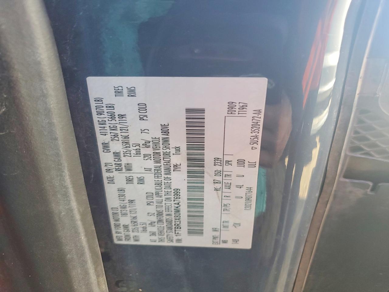2021 Ford Transit T-250