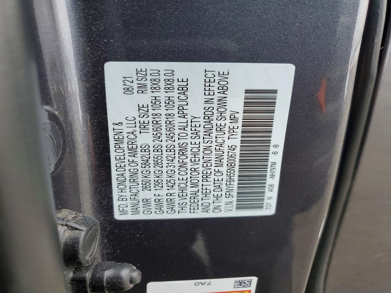 2022 Honda Pilot exl