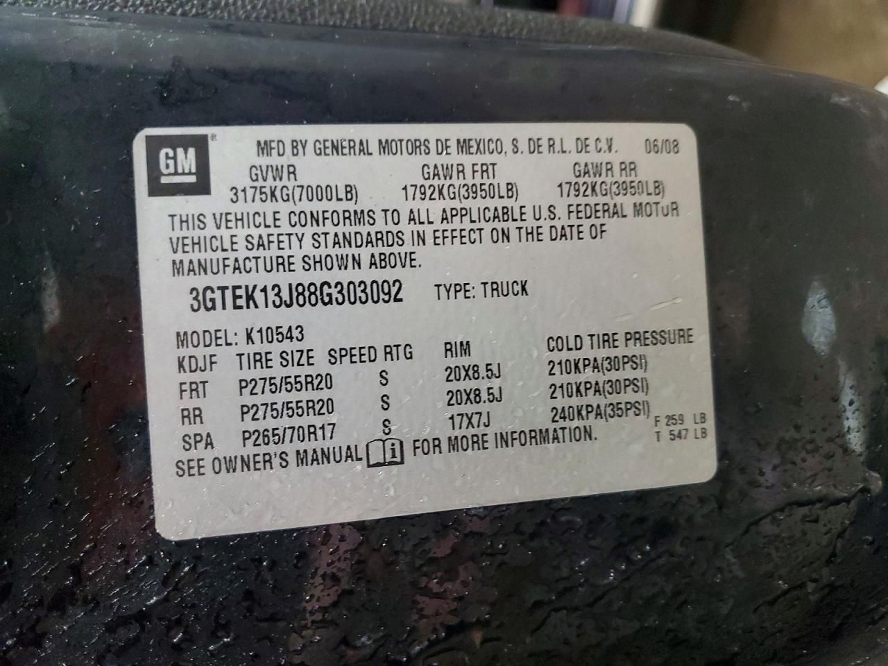 2008 GMC Sierra K1500