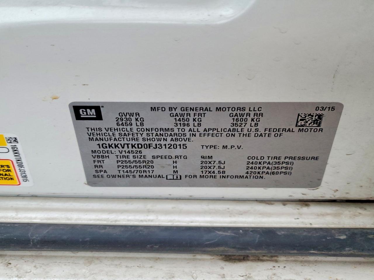 2015 GMC Acadia Denali