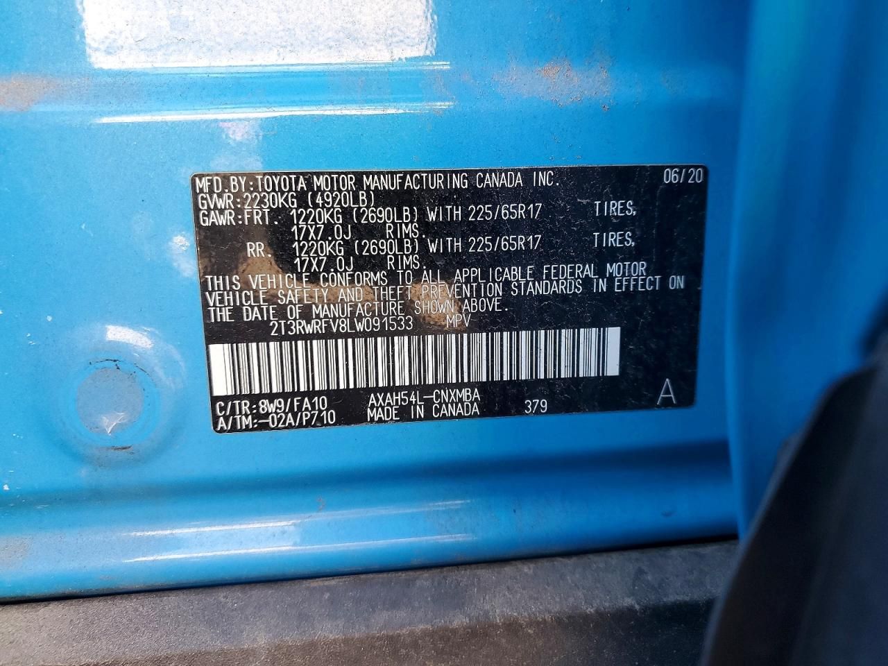 2020 Toyota Rav4 xle