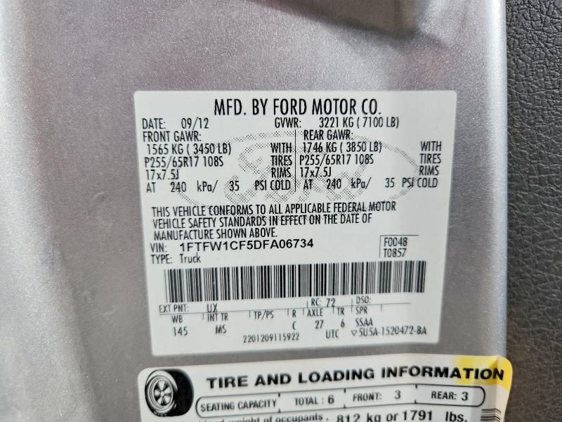 2013 Ford F150 Supercrew