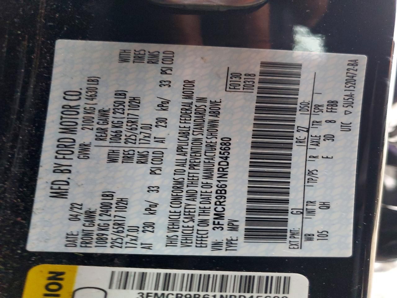 2022 Ford Bronco Sport big Bend