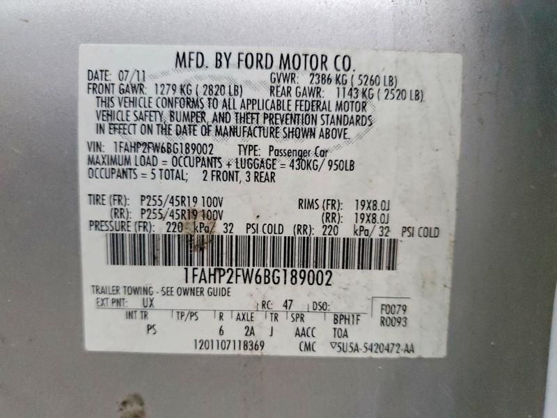 2011 Ford Taurus Limited