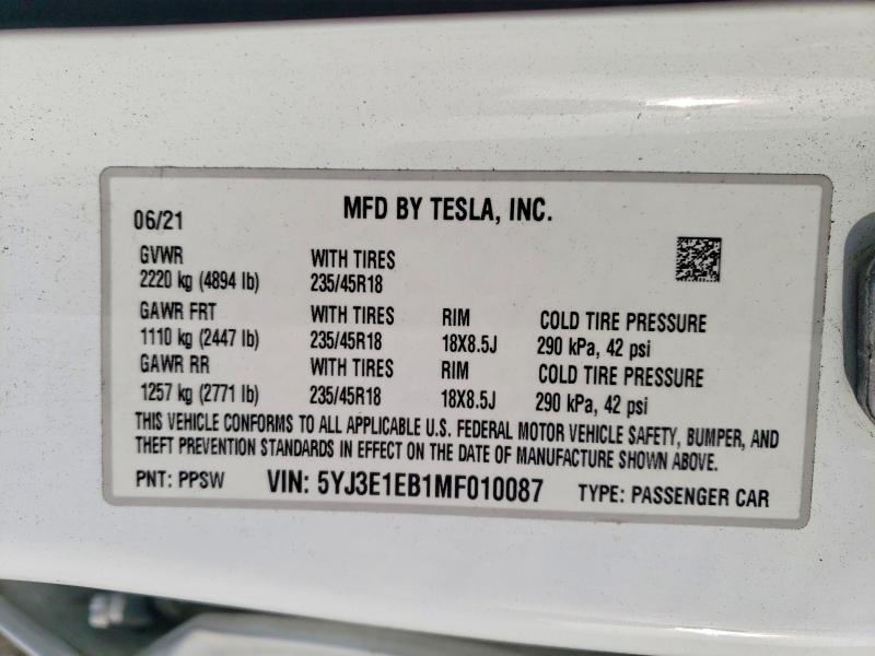 2021 Tesla Model 3