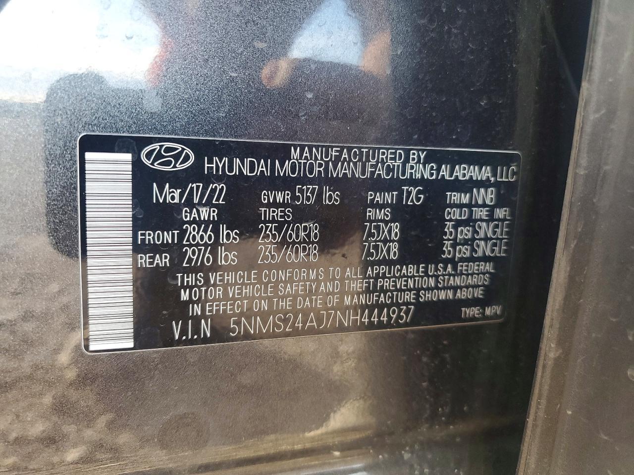 2022 Hyundai Santa fe sel
