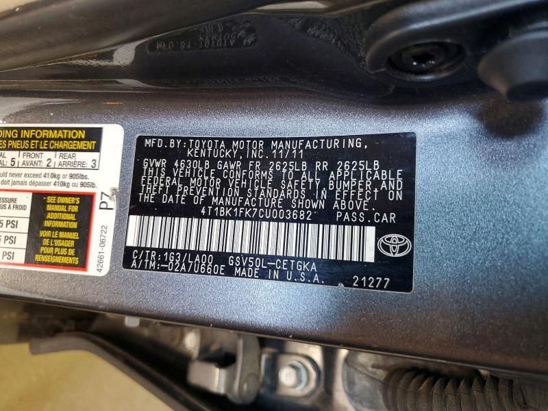 2012 Toyota Camry se