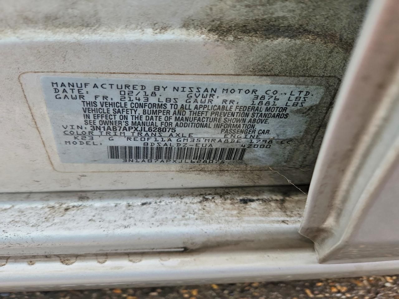 2018 Nissan Sentra s