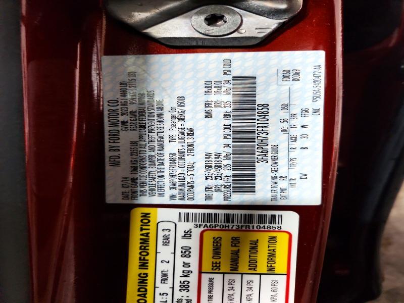 2015 Ford Fusion se