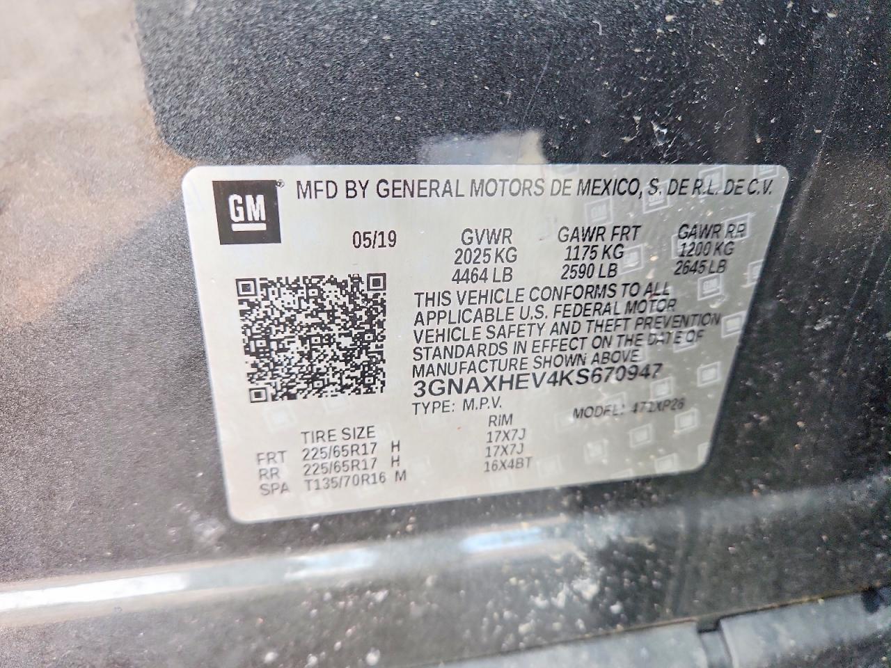 2019 Chevrolet Equinox ls