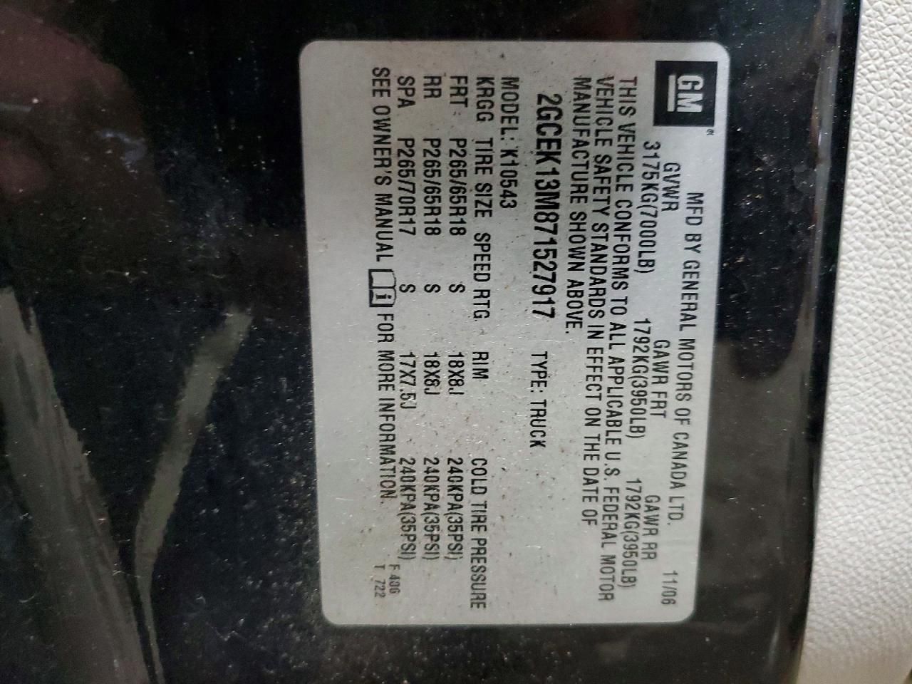 2007 Chevrolet Silverado K1500 Crew cab