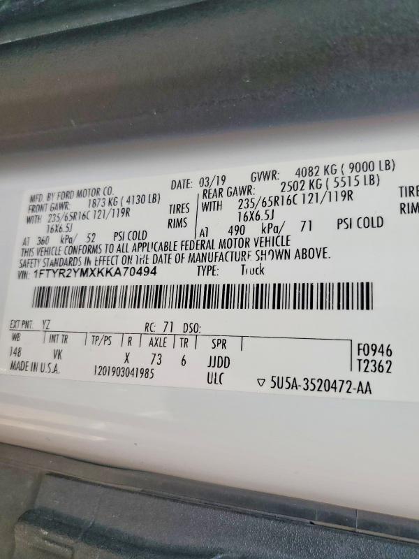 2019 Ford Transit T-250