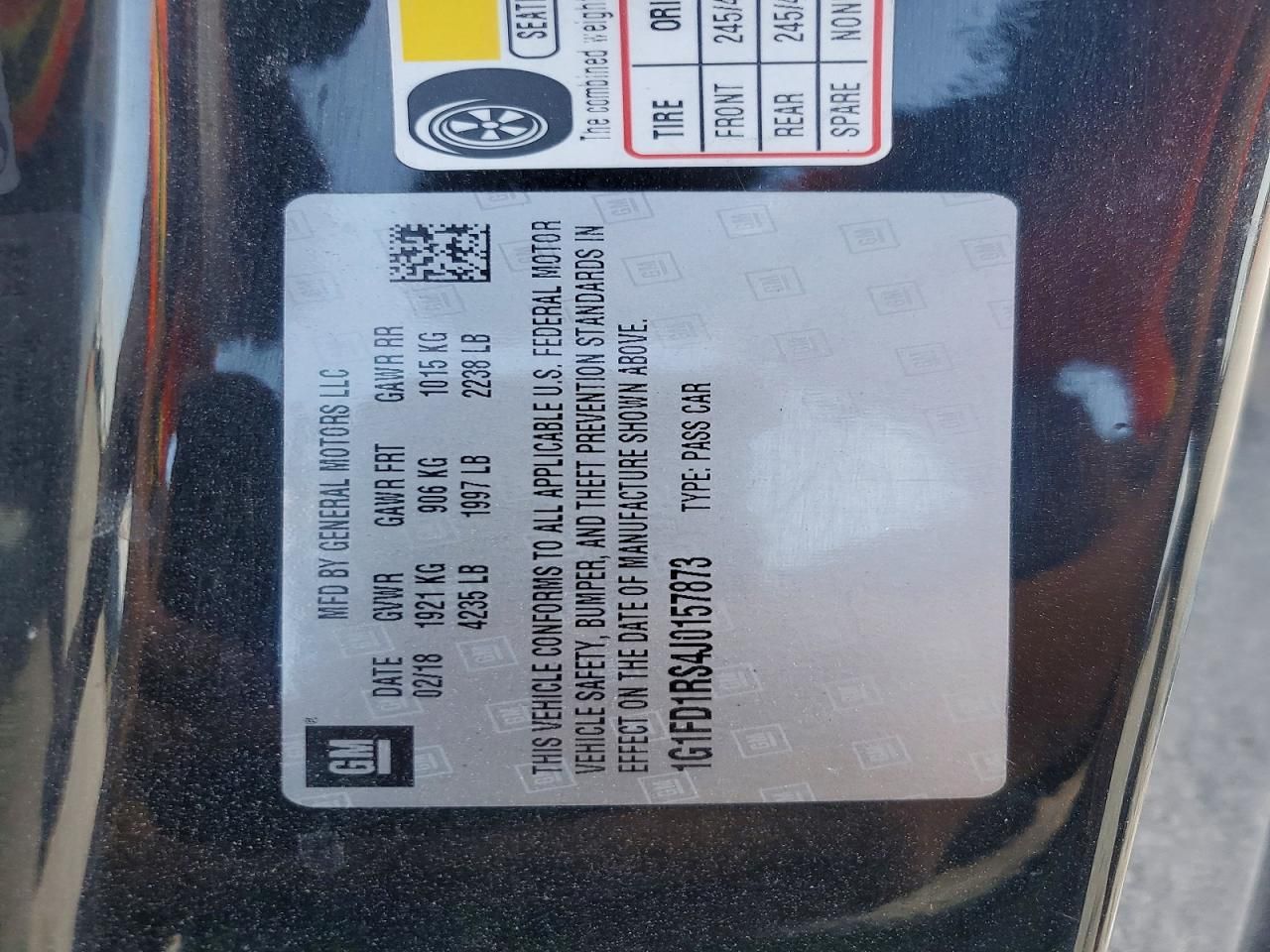 2018 Chevrolet Camaro lt