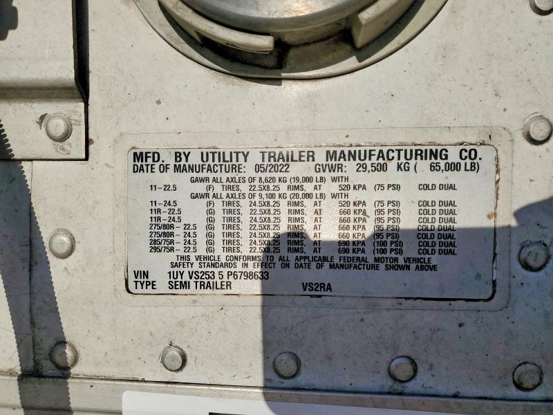 2023 Utility Vs2ra Refrigerated van Trailer