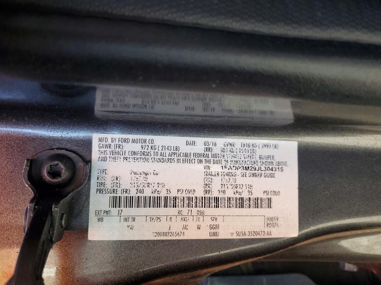 2018 Ford Focus sel