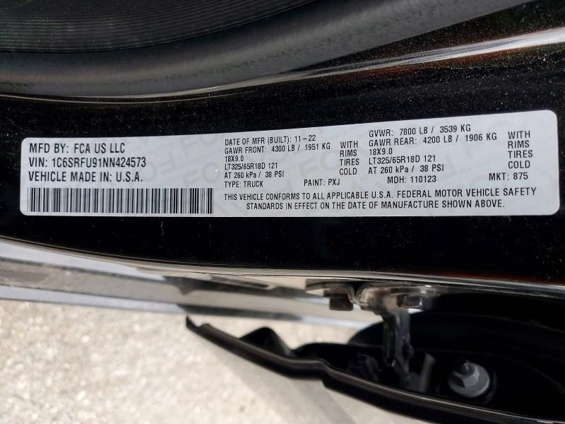 2022 Dodge Ram 1500 trx