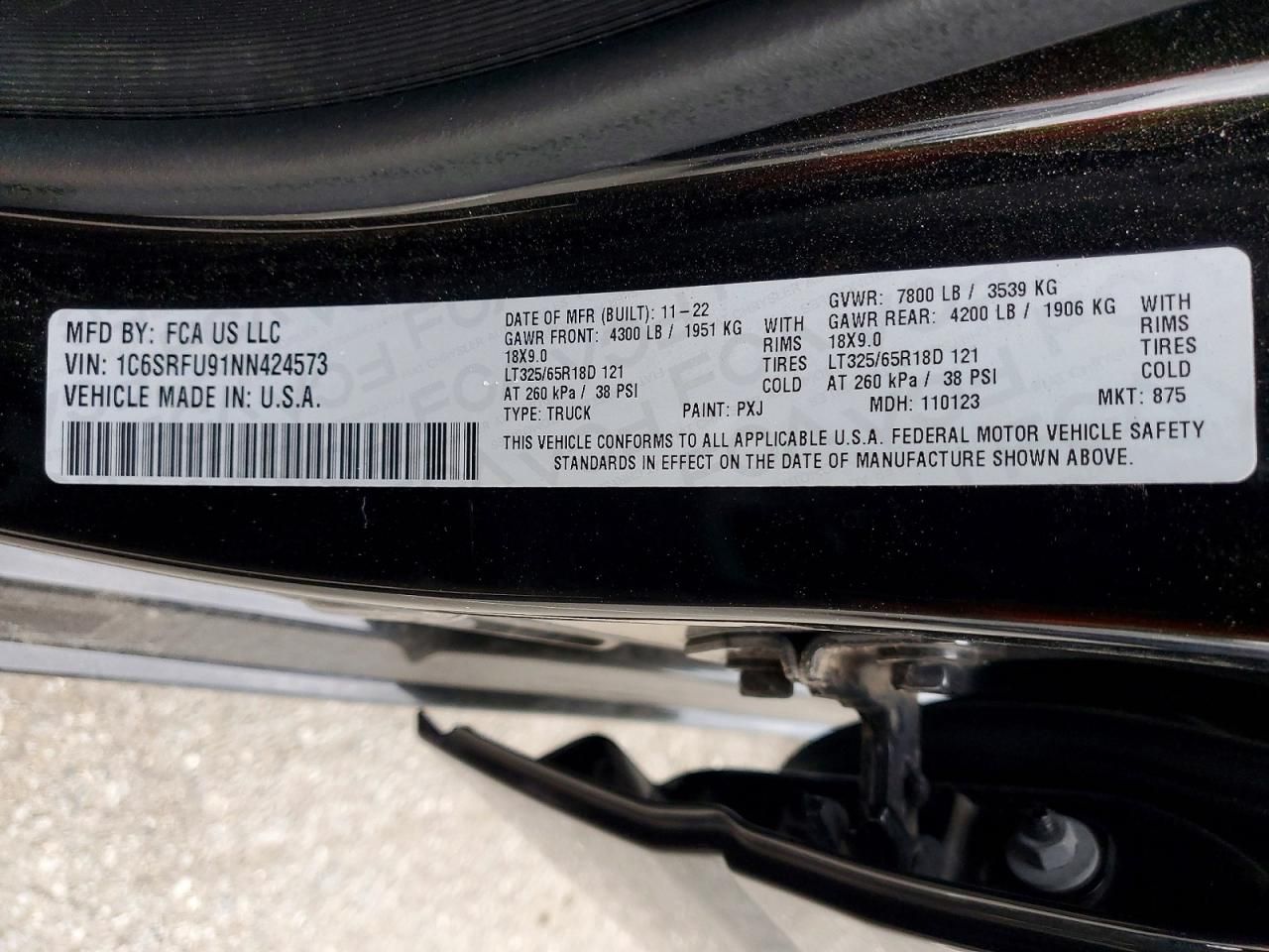 2022 Dodge Ram 1500 trx